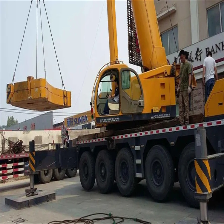 滨城当地吊车出租|机器吊装|75吨|工厂搬迁服务